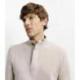 Pull col montant 100% cachemire BEIGE