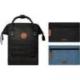 SAC A DOS CABAIA NOIR - BERLIN SMALL - 1 petit sac + 2 poches
