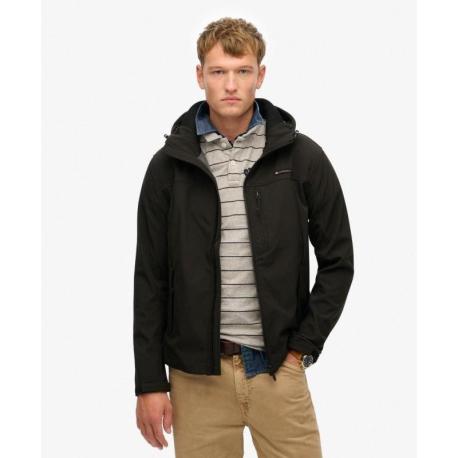 Veste Softshell Trekker à Capuche – Superdry coupe-vent et déperlante.