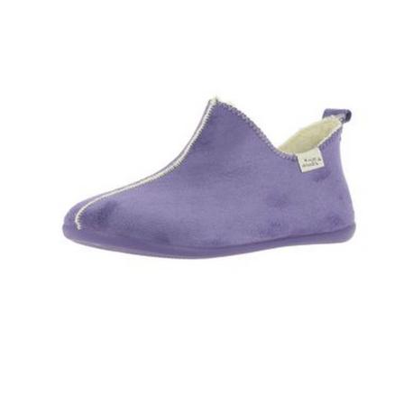 Pantoufle la Maison de l’Espadrille 6030 VIOLET chausson fourré pure laine vierge