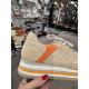 Baskets chics élégantes colorées et perforées SOFTWAVES 7.78.57 Cuir Beige Camel/Mandarine lacet