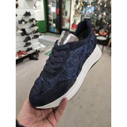 Baskets lacets fantaisies 9.13.15 GENNA Black marine motifs fleurs SOFTWAVES 