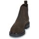 Boot's OTTAWA croûte Marron Chocolat chelsea femme moderne tirette pour enfiler et logo doré JB MARTIN en haut de tige