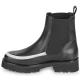 Boot's chelsea FRANKIE Cuir noir/Blanc femme moderne branché JB MARTIN tirette pour enfiler
