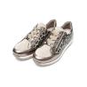 Baskets fantaisies ARA SHOES Cuir Beige Metal leopard Cashmire OSAKA Lacet + zip 12-64587-05 semelle amovible