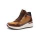Baskets 12-57703-08  GARDA Marron/Gold femme compensée zip + lacet fantaisie ARA SHOES montantes