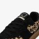 Baskets snekers femme LEGEND LEOPARD 639986 Noir/Léopard lacet bicolore fantaisie semelle amovible