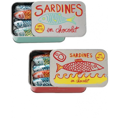 Boite de sardines en chocolat 130g  Jeff de Bruges