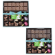 Boite 15 chocolats de Pâques assortis et tablette chocolat au lait personnalisée 267g