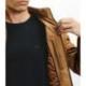 Blouson col chemise camel