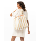 SAC EN BOUCLETTE ÉPONGE TRANSAT BLANC / BEIGE