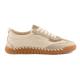 Mocassin bateaux COLORS OF CALIFORNIA YUCCA 08 double lacet cuir suédé beige clair White