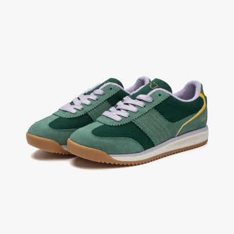 Sneakers femme SPIKE MESH lacet bicolore vert SJ_LIFESTYLE