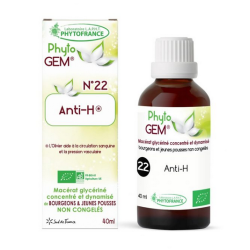 Phyto'Gem n°21 Cholestérol  Bio - Macérat mère de bourgeons complexe - 40ml - Phytofrance