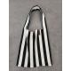Sac tricot LOIS Noir/Blanc rayures LOT83 coloris 56 femme, mode, shopping