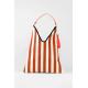 Grand sac TANGER élégance BRIQUE ORANGE /CRÈME ANUSCAS FAMILY confectionné en matière recyclé et recyclable, marque Espagnole. Porte clefs assorti