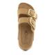 Claquettes Deux boucles plate-forme COLORS OF CALIFORNIA DUNE CUIR Velours Taupe