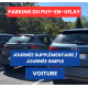 Journée supplémentaire ou journée à l'unité de stationnement VL