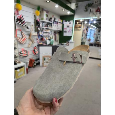 Sabot La Maison de l'Espadrille  PISTACHE boucle de serrage 3521