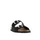 Mule ou claquette avec 2 boucles 3524-8 Maison de l’Espadrille NOIR plate, femme, mode