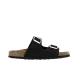 Mule ou claquette avec 2 boucles 3524-8 Maison de l’Espadrille Cuir MARINE plate, femme, mode