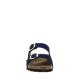 Mule ou claquette avec 2 boucles 3524-8 Maison de l’Espadrille Cuir MARINE plate, femme, mode
