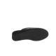 Mule d'interieure HELLER Femme compensée 5cm Vernislux Noir matelassée MORANDINI Doublure cuir