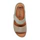 Sandales Mobils Ergonomique MEPHISTO Sandales Femme RUTH KAKI/OR compensées semelles amovibles