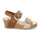 Sandales GOLD/SABLE OR MEPHISTO Sandales Femme LEANDRE compensées haut