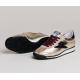 Baskets SEMERDJIAN C443  JOYCE Cuir métallisé or  paillettes noir éclair et lacet  bordeaux