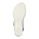 Sandales Mephisto Femme  PRISSIE Taupe clair fermeture scratch compensée semelle 100% caoutchouc hauteur 4cm