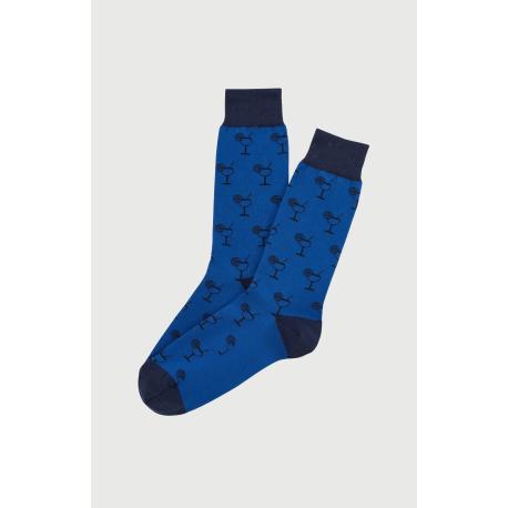 Chaussettes Arthur - apéro bleu - Les dessous de max