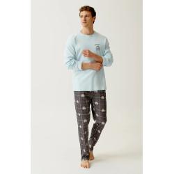 PYJAMA LONG - JERSEY DE COTN EPAIS - LES DESSOUS DE MAX