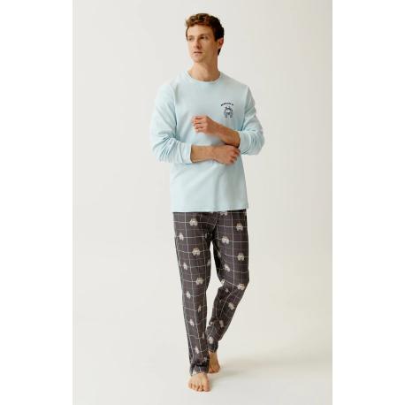 PYJAMA LONG - JERSEY DE COTN EPAIS - LES DESSOUS DE MAX