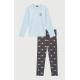 PYJAMA LONG - JERSEY DE COTN EPAIS - LES DESSOUS DE MAX