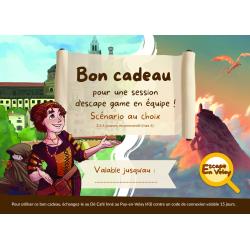 Chèque cadeau pour 1 partie escape en Velay