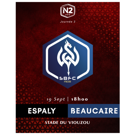 19 sept. J3 : ESPALY / SBFC