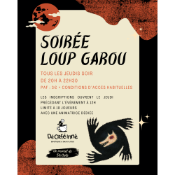 Soirée loup garou du jeudi 13 août