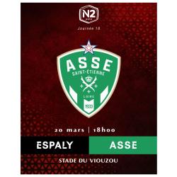 20 mars J18 : ESPALY / AS ST ETIENNE