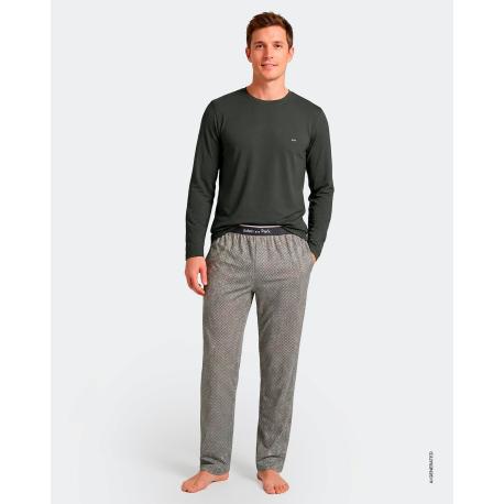 PYJAMA LONG EDEN PARK - COTON - LES DESSOUS DE MAX