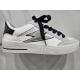 Baskets SEMERDJIAN Noir/Blanc/argent NOUBAR lacet noir écrit SMR Éclair Argent métal