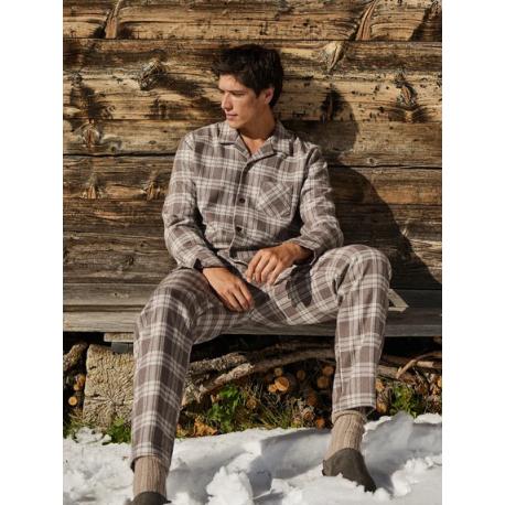PYJAMA LONG - FLANELLE - LES DESSOUS DE MAX