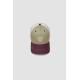 Casquette Trucker Colorblock BILLY2TONES Mixte Argile/Bourgogne