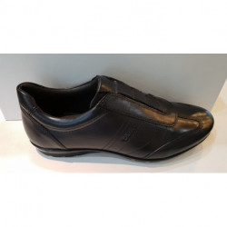 Chaussures SLIP-ON pour homme U SYMBOL C - cuir lisse noir U74A5C