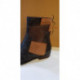 Cuir marron patchwork