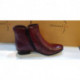 BOOTS DAFT CUIR BORDEAUX  METAMORF'OSE plate zip