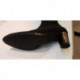 SANDRA  de MARCO botte strech noire avec fermeture éclair pour femme talon de 5cm