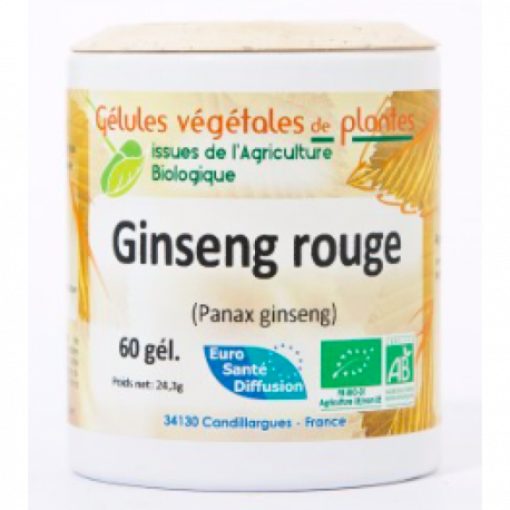 Ginseng rouge - Gélules de plantes Bio Phytofrance