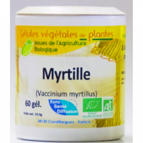 Myrtille - Gélules de plantes Bio Phytofrance