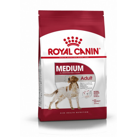 Croquettes Chien Royal Canin Adult Medium sac de 4 ou 15 kg Croquettes Chien Royal Canin Adult Medium sac de 4 ou 15 kg